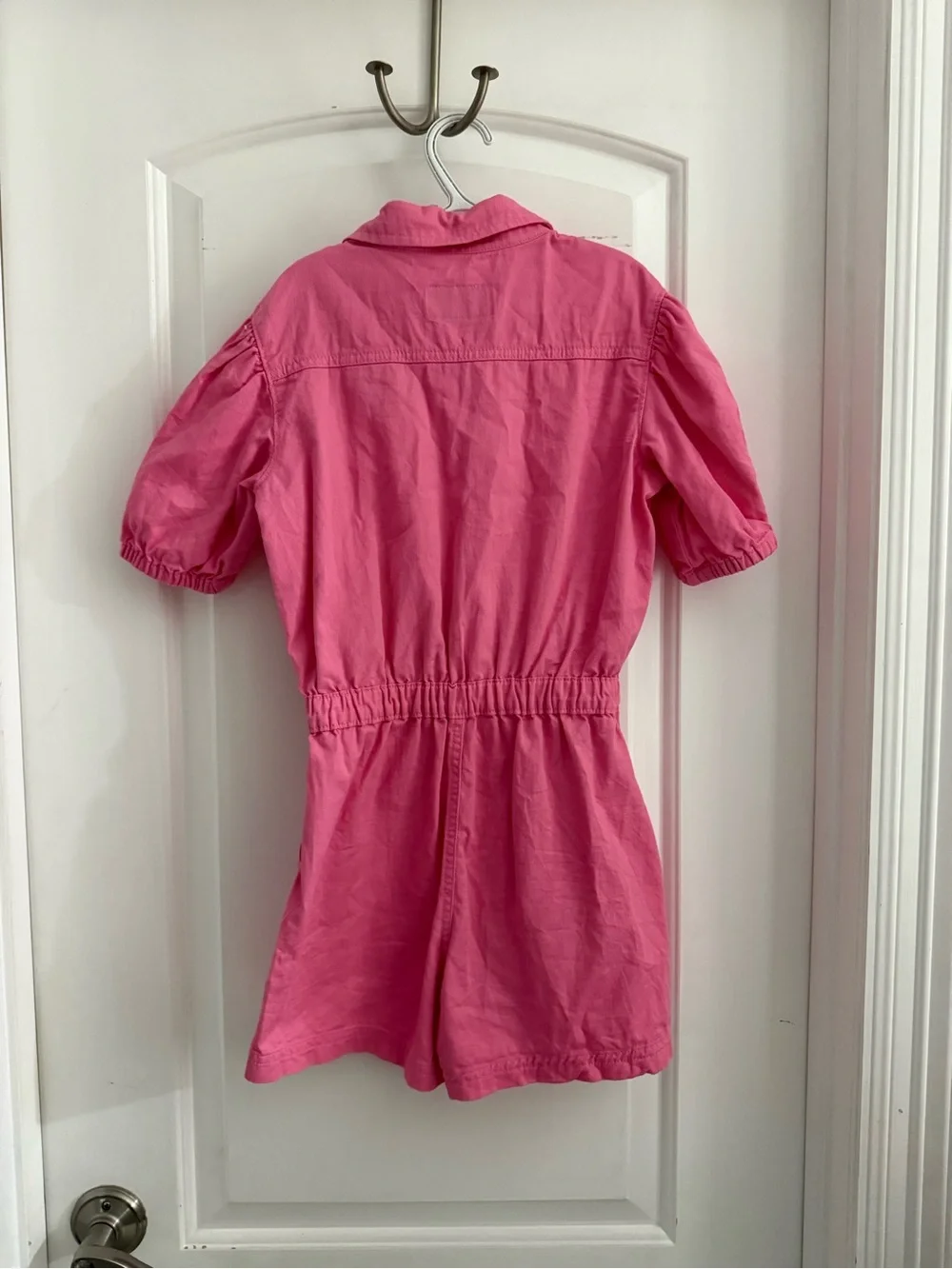 Old Navy Hot Pink Button-Front Cotton Jumper size 10-12